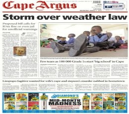 Cape Argus Newspaper